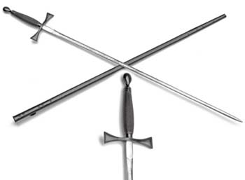 Crossed Medieval Swords