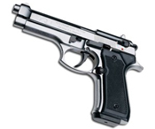 Beretta V92F 9MM PA Blank Firing Gun - Nickel