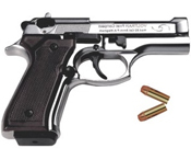 Beretta V92F Compact 9MM PA Blank Firing Guns - Nickel