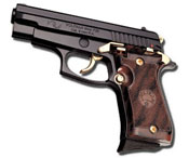 Sig Sauer P229 9 MMPA Blank firing gun- Black-Gold