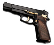 Browning ARAS SWAT 9MMPA Blank Firing Gun- Black Gold