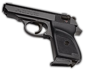 V-PPK 9 MMPA Blank Firing Gun - Black