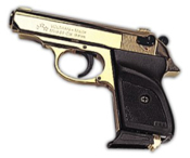 V-PPK 9 MMPA Blank Firing Gun - Gold