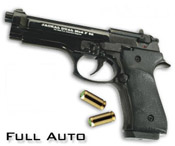 Full Automatic Blank Gun Beretta V92F Jackal 9MM PA Black