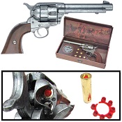 1873 Peacemaker Western Cap Pistol Gray Finish   