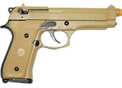 M92 Semi Automatic Front Firing Blank Gun Desert Sand Finish