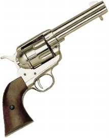WESTERN PEACEMAKER PISTOL  NICKEL FINISH